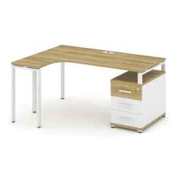 Стол эргономичный Concept CN.SA-303 Металл белый